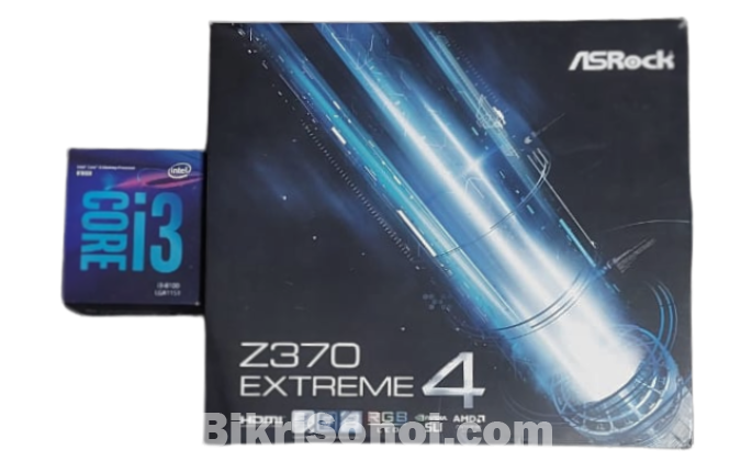 ASRock Z370 Extreme4 Mobo & Intel Core i3 8100 Processor